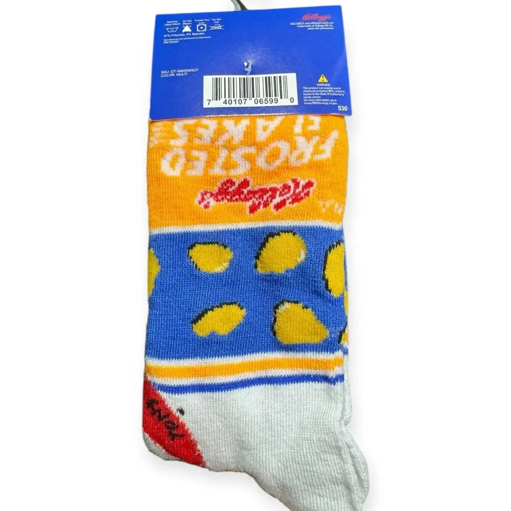 Frosted Flakes Cereal Men’s Socks Sizes 6-12 Retro Colorful‎ Socks Y2K BNWT